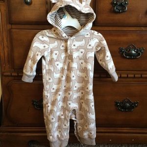 Carters bears fleece body suit